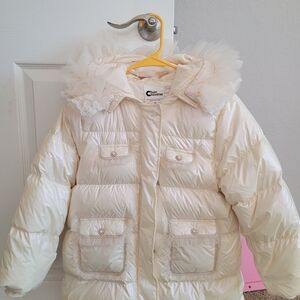chic Kids Cream Puffer Jacket